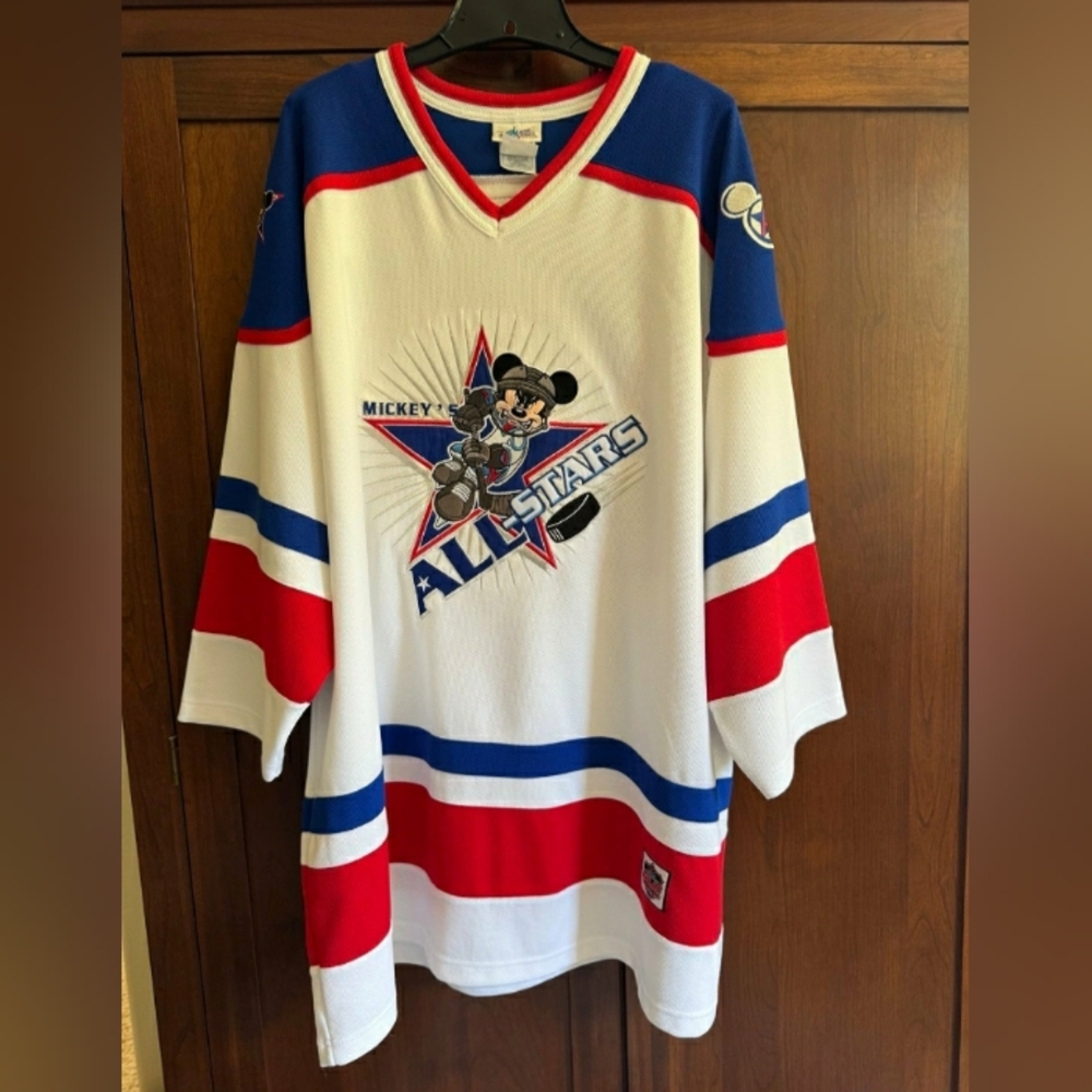 Vintage Disney Mickey mouse hockey Jersey